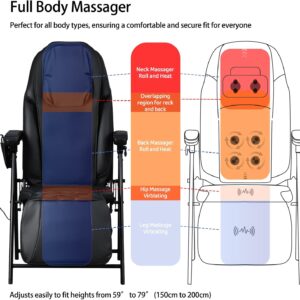 Foldable Electric Massage Chair Heat Shiatsu Vibration - Image 2