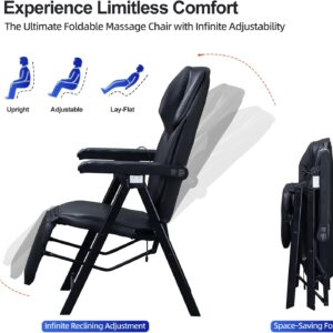 Foldable Electric Massage Chair Heat Shiatsu Vibration - Image 3