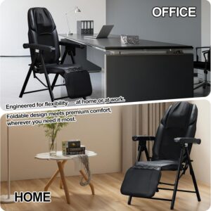 Foldable Electric Massage Chair Heat Shiatsu Vibration - Image 5