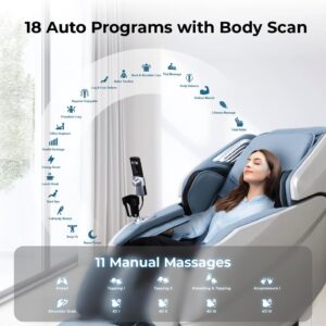 Full Body Massage Chair 4D Blue - Image 3