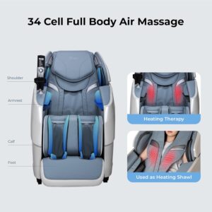 Full Body Massage Chair 4D Blue - Image 6
