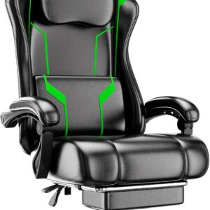 Gaming Chair Ergonomic Fabric Height Adjustable Gray - Image 12