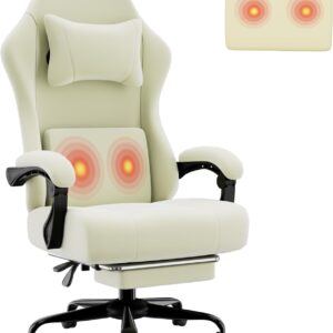 Gaming Chair Ergonomic Fabric Height Adjustable Gray - Image 13