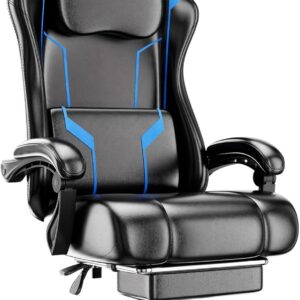 Gaming Chair Ergonomic Fabric Height Adjustable Gray - Image 9