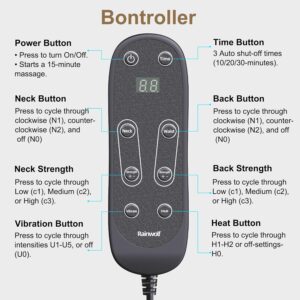 Massage Cushion Neck Back Heat Adjustable - Image 6