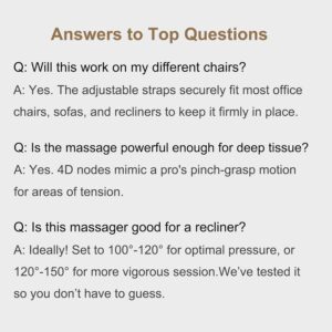Massage Cushion Neck Back Heat Adjustable - Image 9
