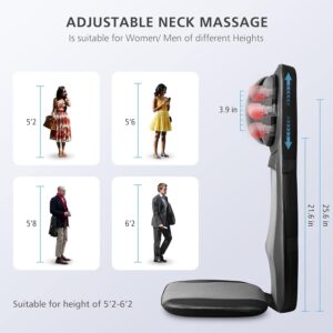 Neck And Back Massager With Heat Adjustable - Image 5