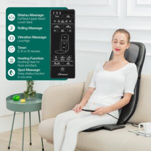 Neck And Back Massager With Heat Adjustable - Image 8