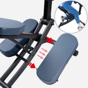 Portable Massage Chair Aluminum Frame Royal Blue - Image 9