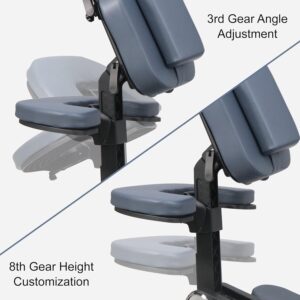Portable Massage Chair Lightweight Adjustable 2 Inch Cushion - Image 9